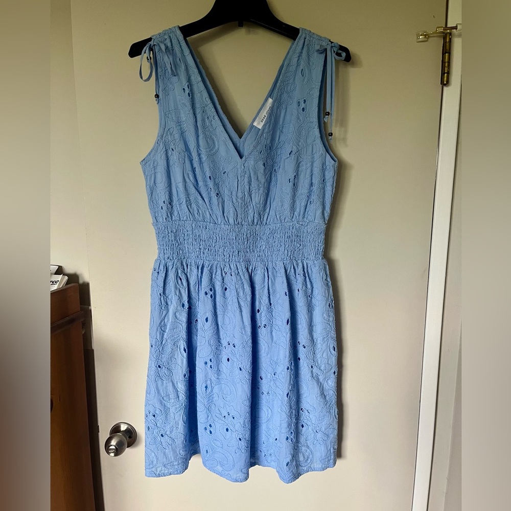 Dear John Sky Blue Sleeveless Lace Dress